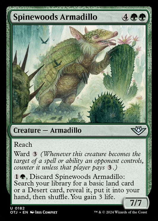 MTG Card Title: Spinewoods Armadillo OTJ/182