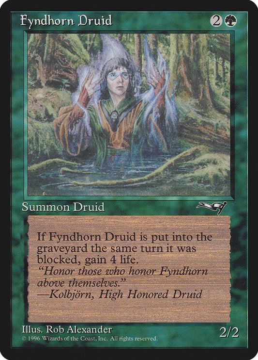 MTG Card Title: Fyndhorn Druid ALL/90b