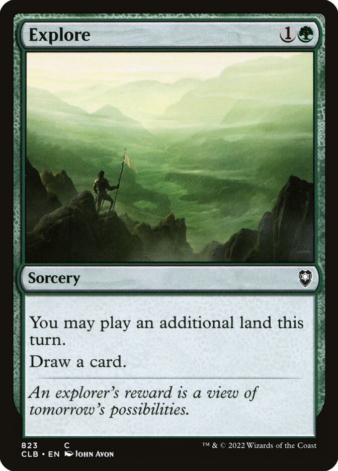 MTG Card Title: Explore CLB/823