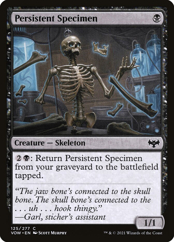 MTG Card Title: Persistent Specimen VOW/125