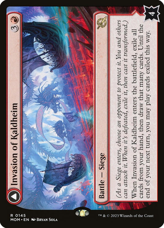 MTG Card Title: Invasion of Kaldheim // Pyre of the World Tree MOM/145
