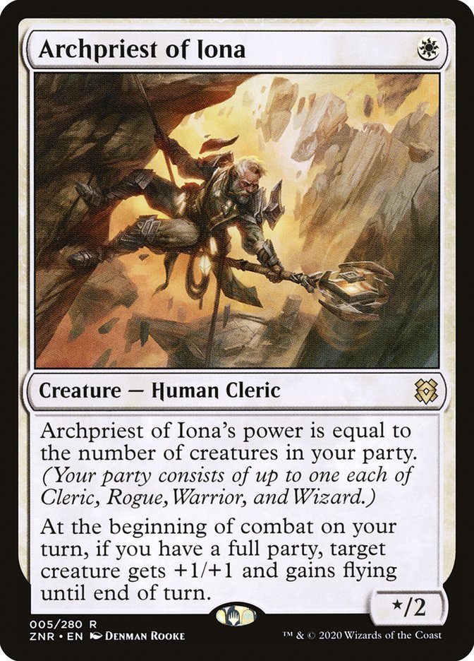 MTG Card Title: Archpriest of Iona ZNR/5