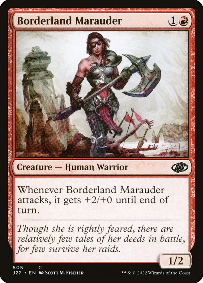 MTG Card Title: Borderland Marauder J22/505