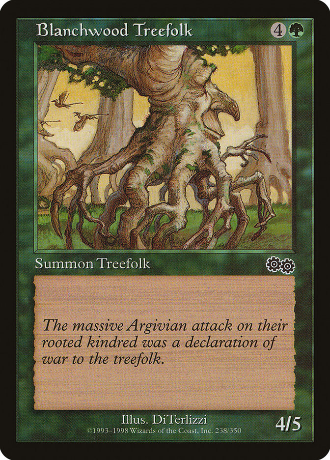 MTG Card Title: Blanchwood Treefolk USG/238
