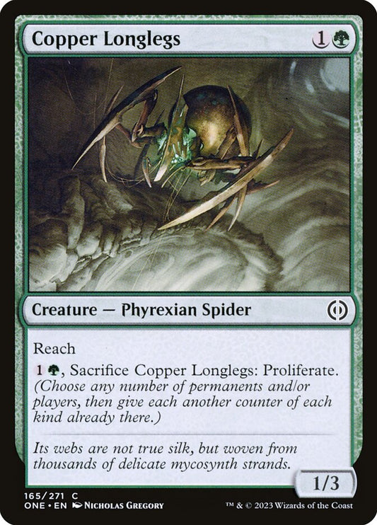 MTG Card Title: Copper Longlegs ONE/165