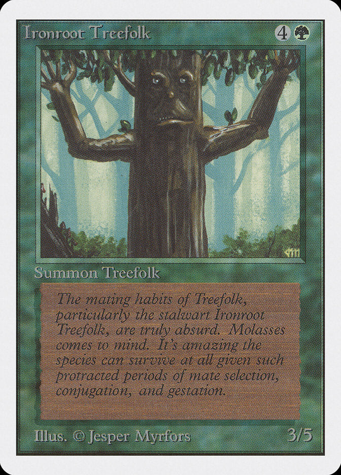 MTG Card Title: Ironroot Treefolk 2ED/204