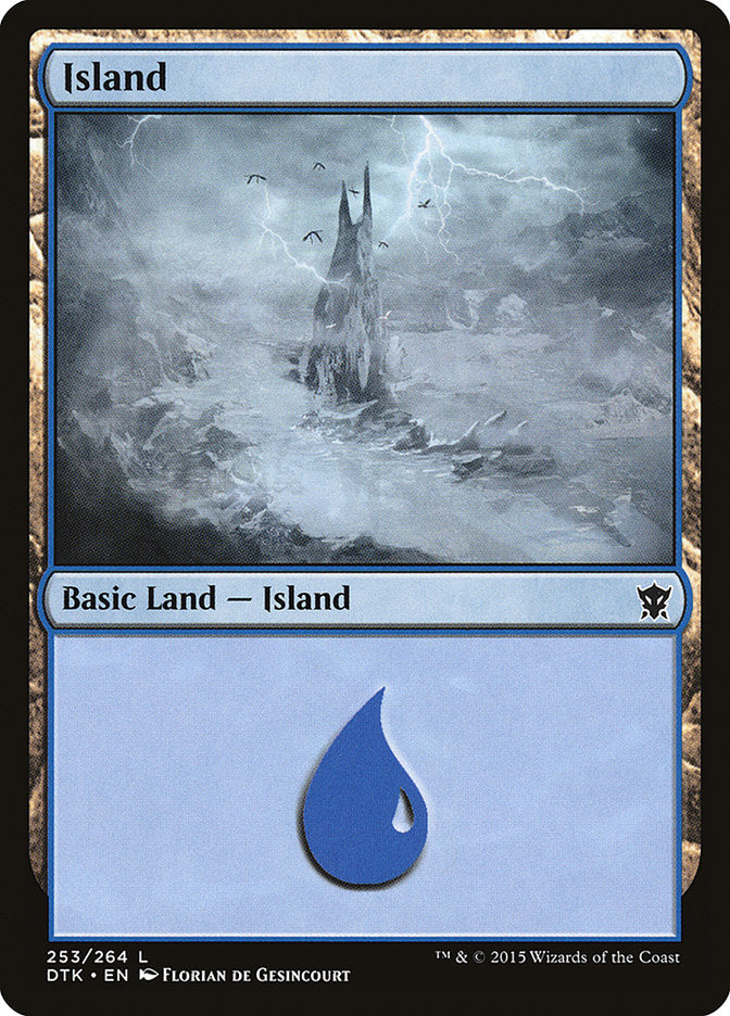 MTG Card Title: Island DTK/253