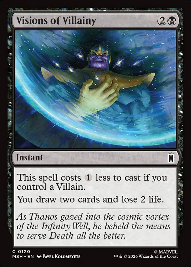 MTG Card Title: Visions of Villainy MSH/120