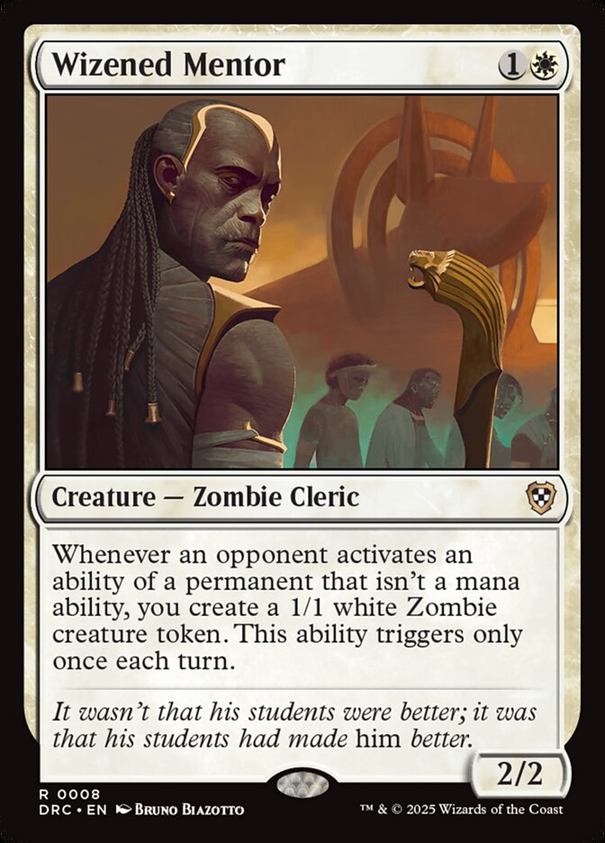 MTG Card Title: Wizened Mentor DRC/8