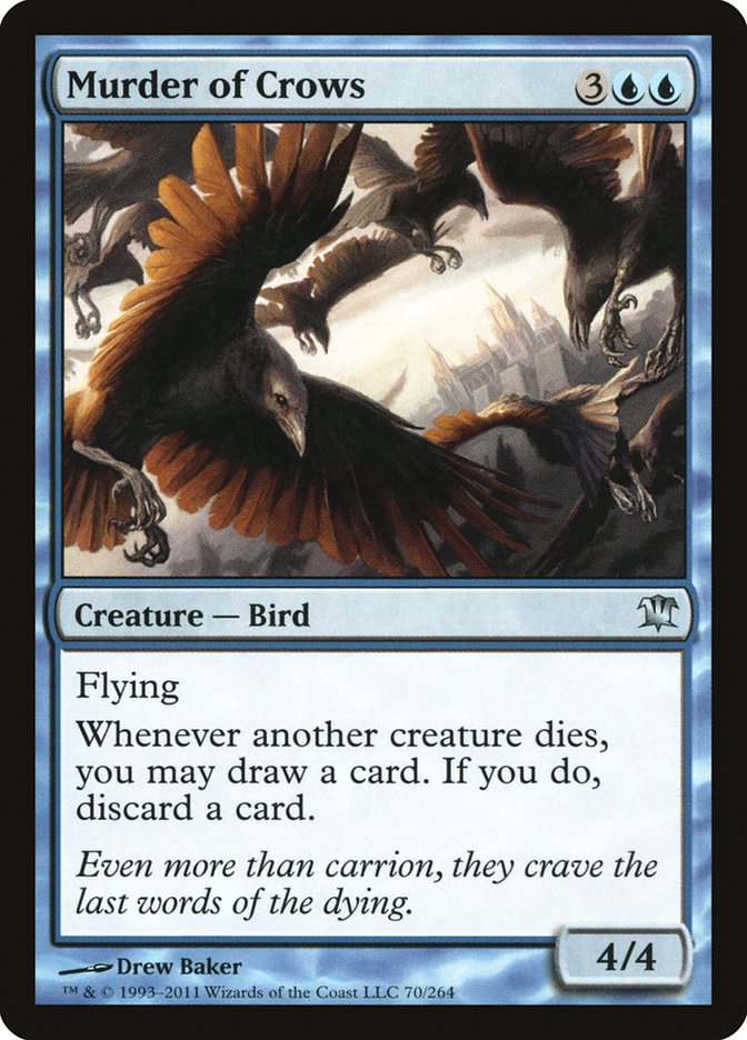 MTG Card Title: Murder of Crows ISD/70