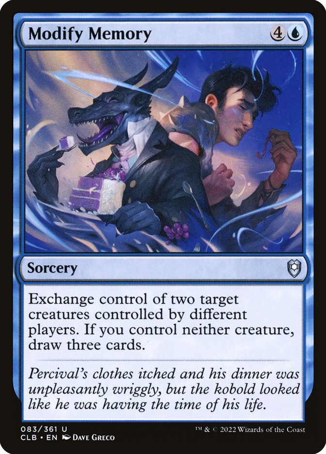 MTG Card Title: Modify Memory CLB/83