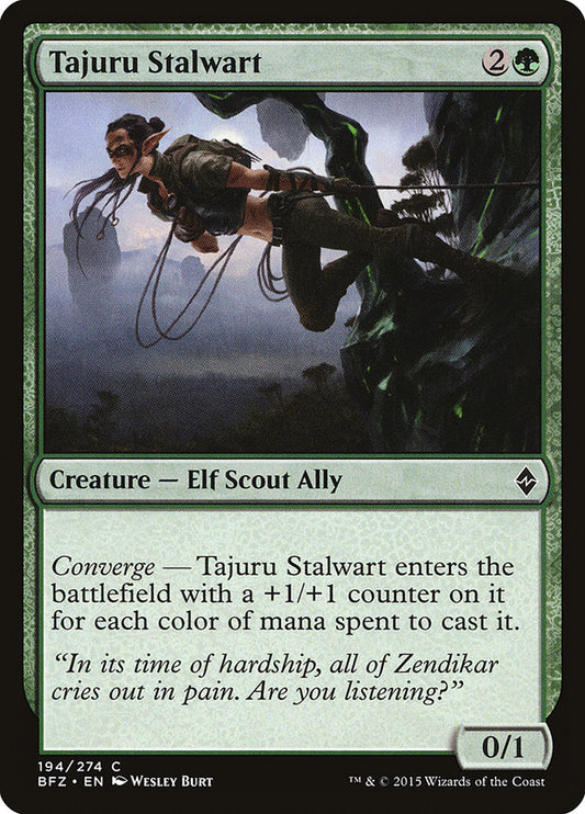 MTG Card Title: Tajuru Stalwart BFZ/194