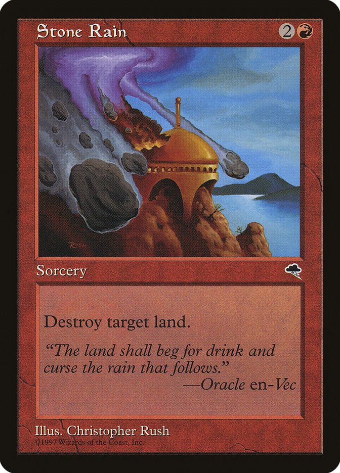 MTG Card Title: Stone Rain TMP/206