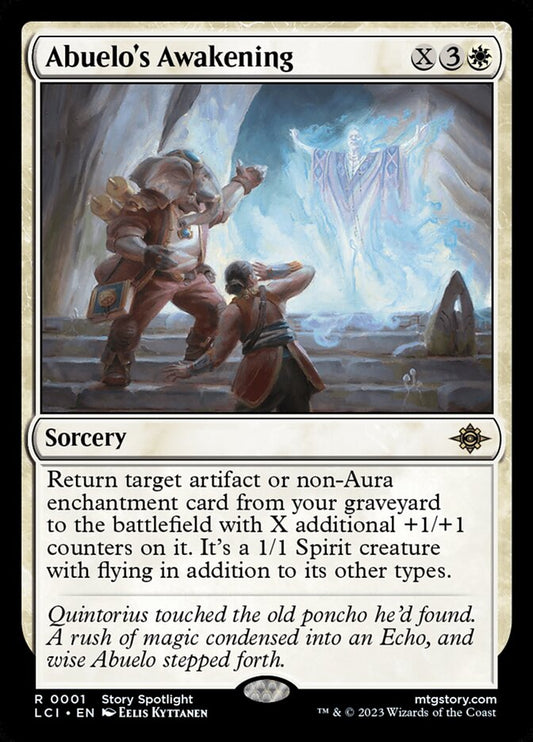 MTG Card Title: Abuelo's Awakening LCI/1