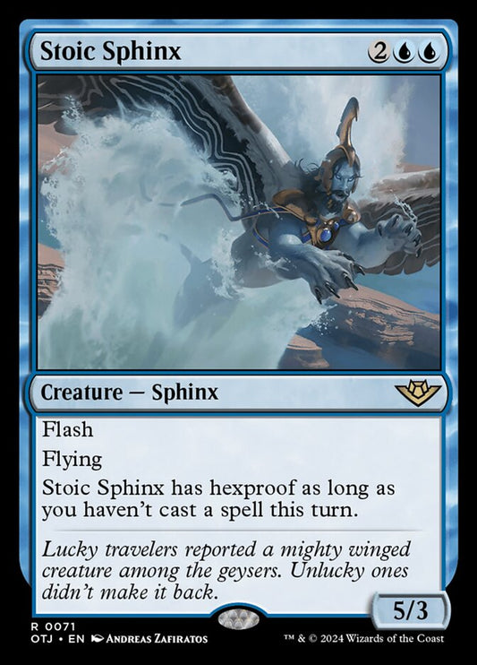 MTG Card Title: Stoic Sphinx OTJ/71