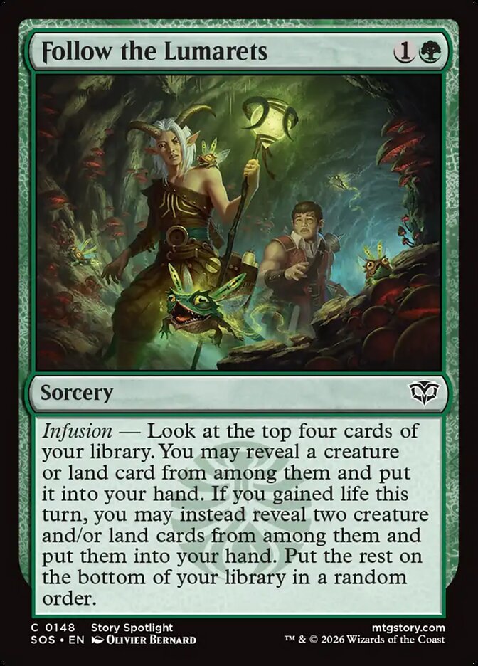 MTG Card Title: Follow the Lumarets SOS/148