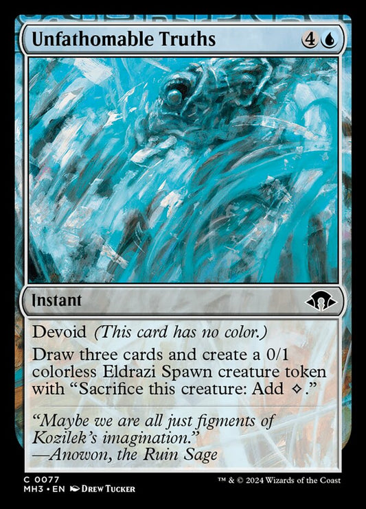 MTG Card Title: Unfathomable Truths MH3/77
