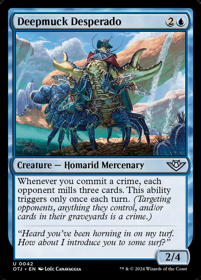 MTG Card Title: Deepmuck Desperado OTJ/42