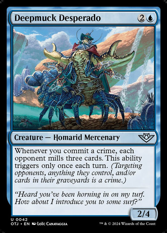 MTG Card Title: Deepmuck Desperado OTJ/42