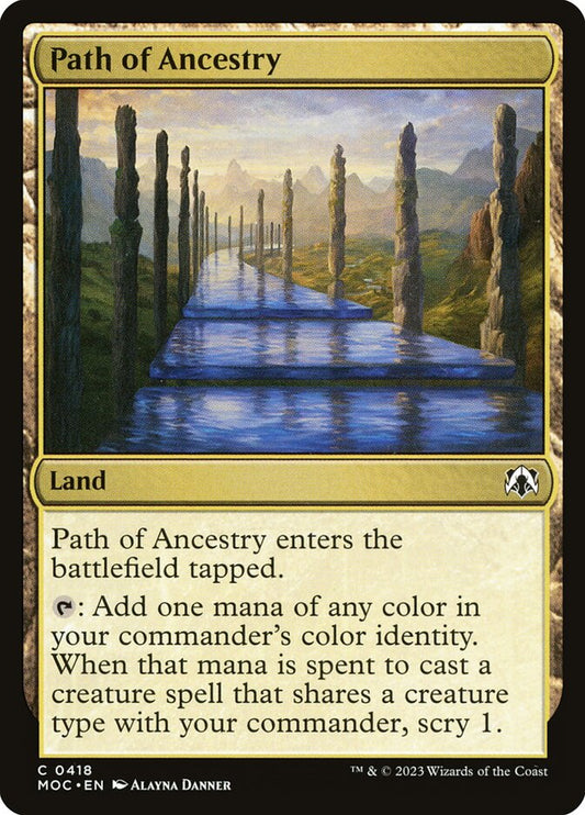 MTG Card Title: Path of Ancestry MOC/418