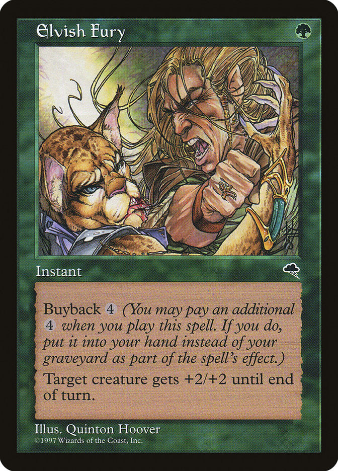 MTG Card Title: Elvish Fury TMP/226