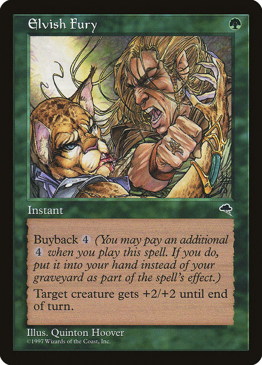 MTG Card Title: Elvish Fury TMP/226