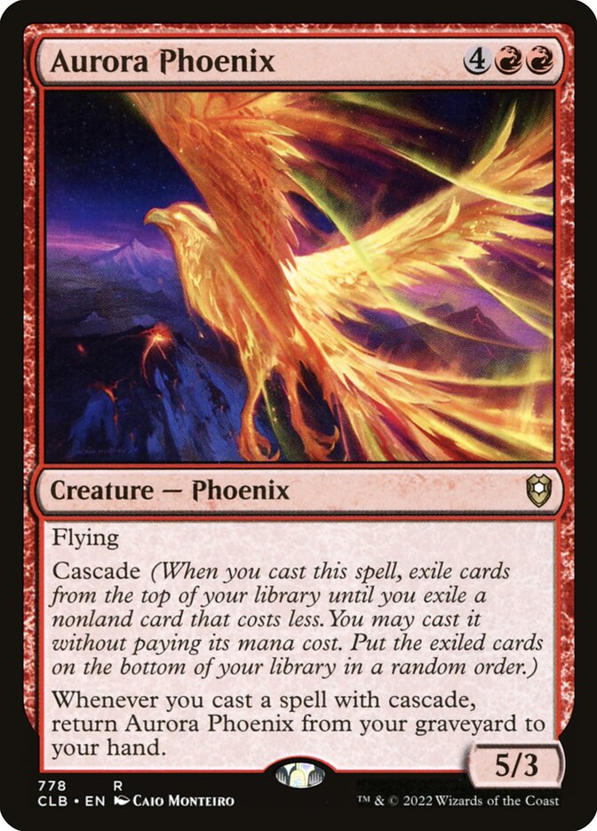 MTG Card Title: Aurora Phoenix CLB/778