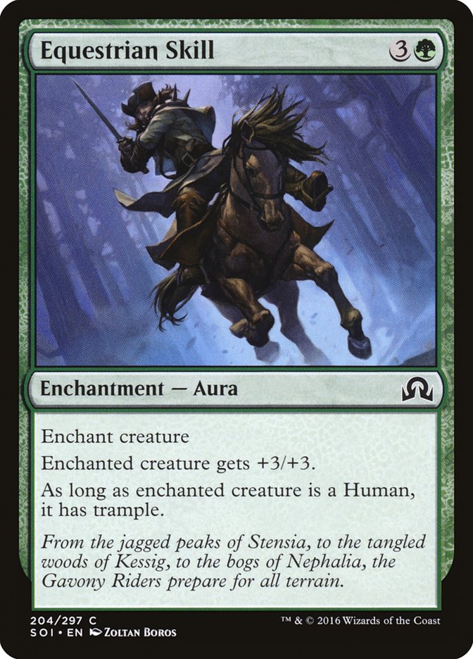 MTG Card Title: Equestrian Skill SOI/204