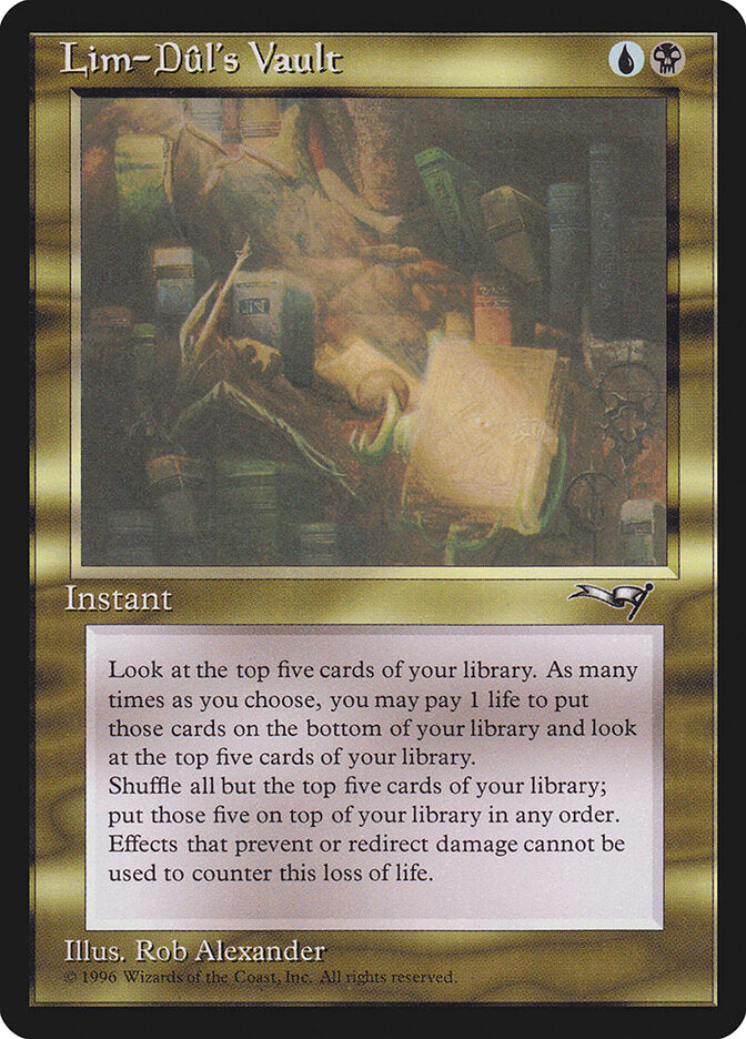 MTG Card Title: Lim-Dûl's Vault ALL/107