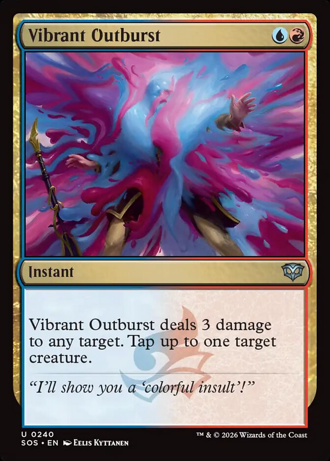 MTG Card Title: Vibrant Outburst SOS/240