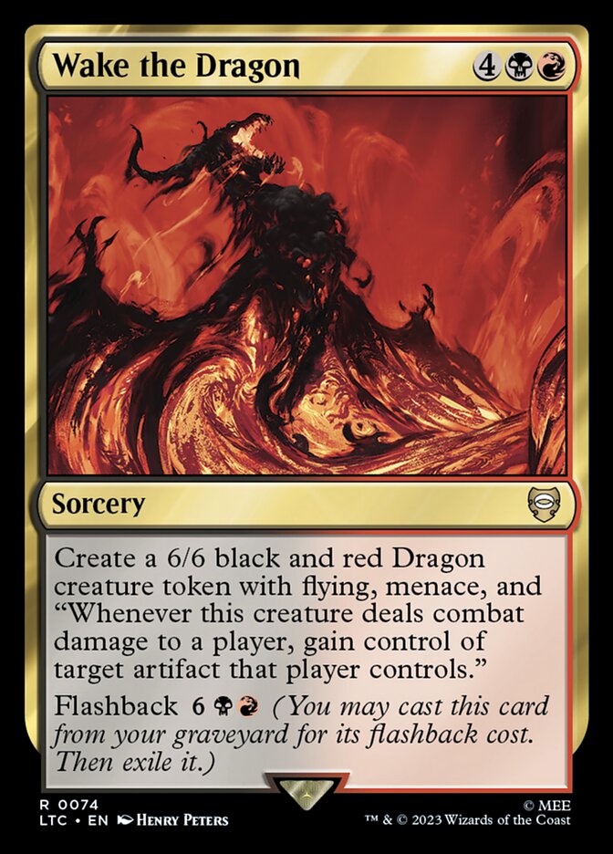 MTG Card Title: Wake the Dragon LTC/74