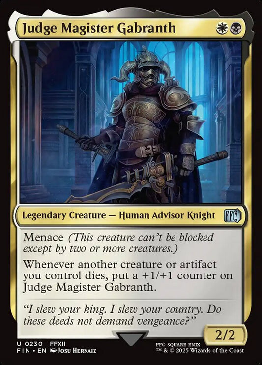 MTG Card Title: Judge Magister Gabranth FIN/230