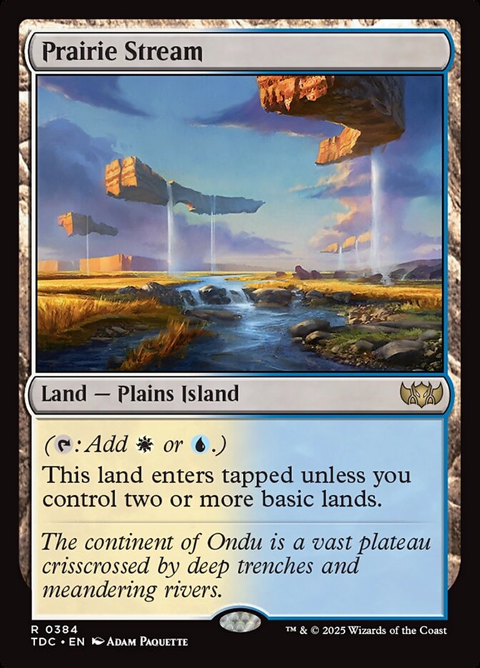 MTG Card Title: Prairie Stream TDC/384