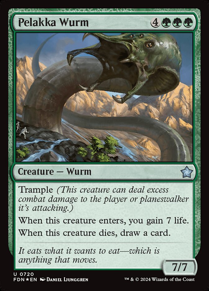 MTG Card Title: Pelakka Wurm FDN/720