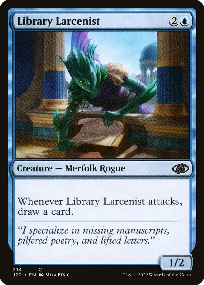 MTG Card Title: Library Larcenist J22/314