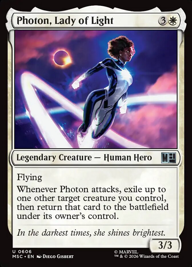 MTG Card Title: Photon, Lady of Light MSC/606