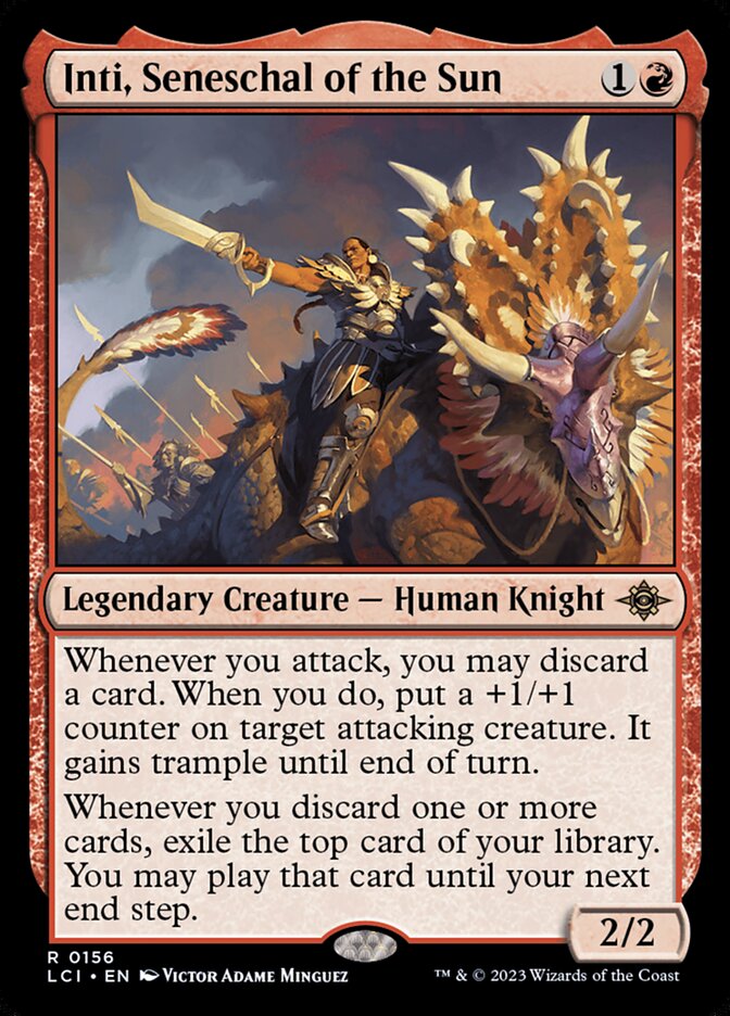 MTG Card Title: Inti, Seneschal of the Sun LCI/156