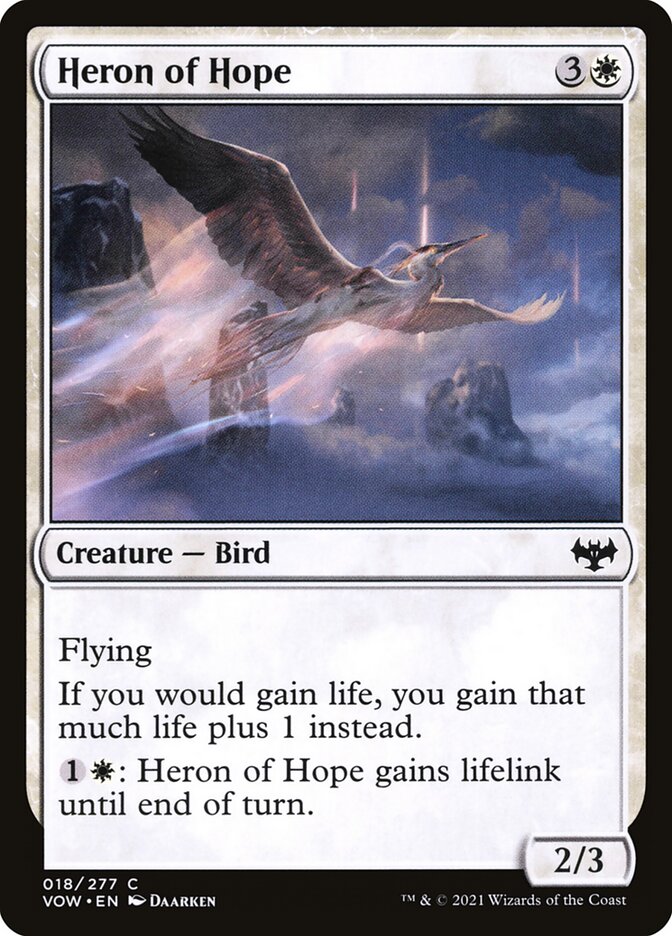 MTG Card Title: Heron of Hope VOW/18