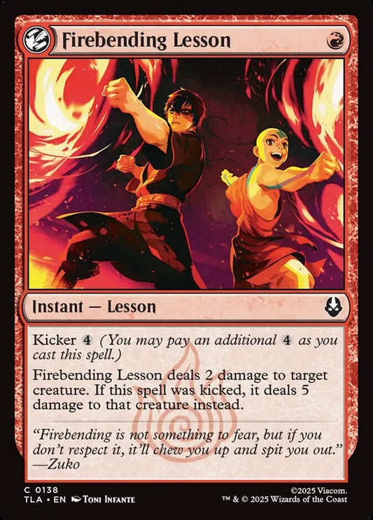 MTG Card Title: Firebending Lesson TLA/138