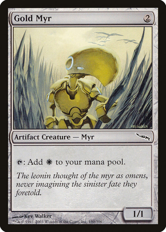 MTG Card Title: Gold Myr MRD/180