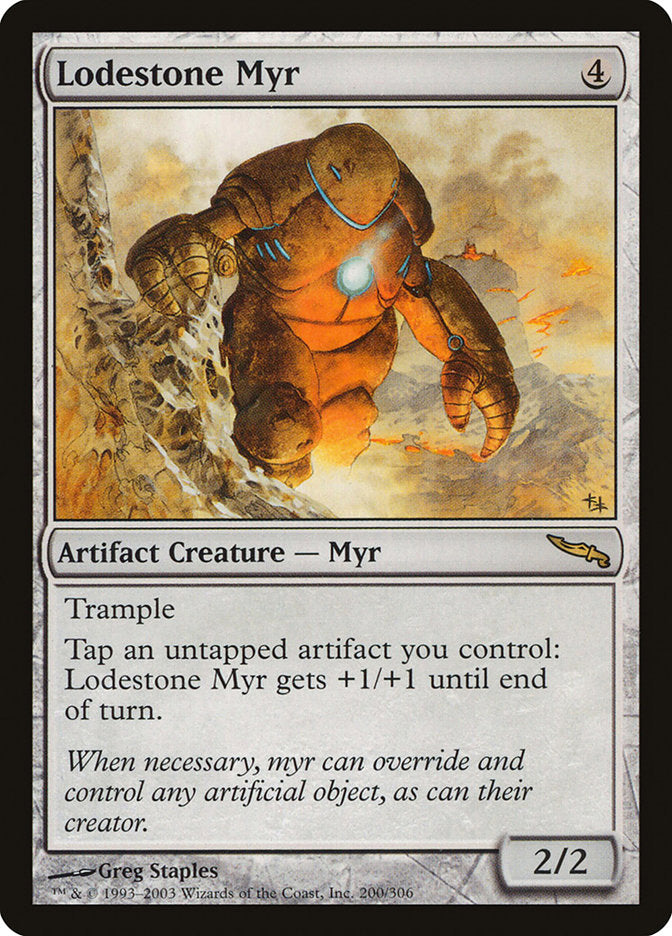 MTG Card Title: Lodestone Myr MRD/200