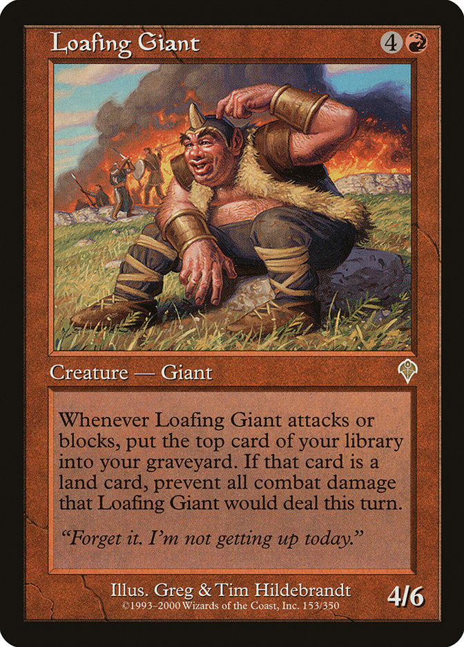 MTG Card Title: Loafing Giant INV/153
