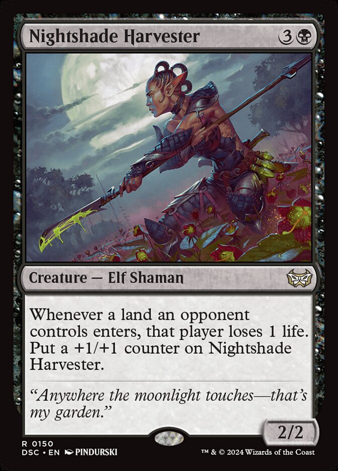 MTG Card Title: Nightshade Harvester DSC/150