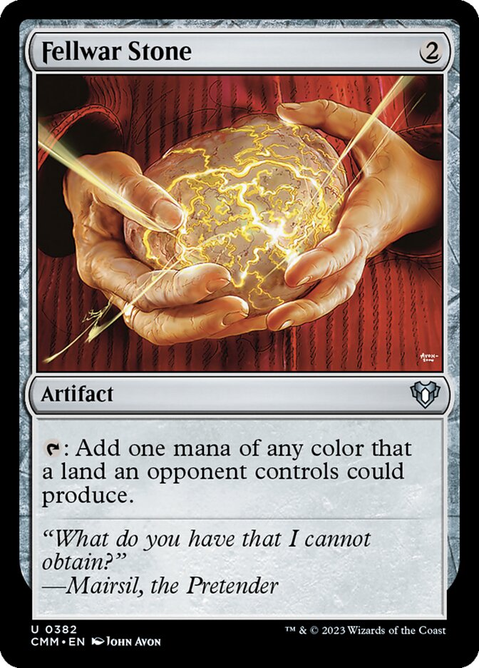 MTG Card Title: Fellwar Stone CMM/382