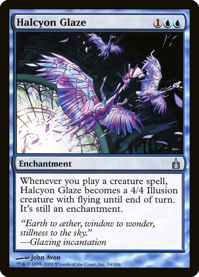 MTG Card Title: Halcyon Glaze RAV/54