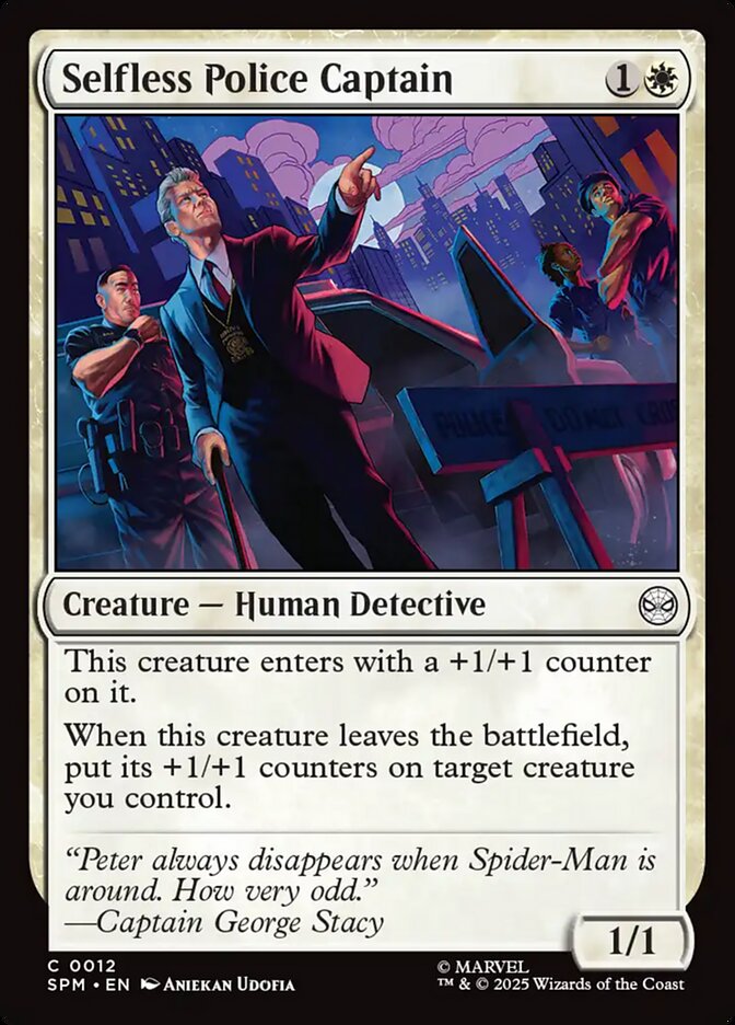 MTG Card Title: Selfless Police Captain SPM/12