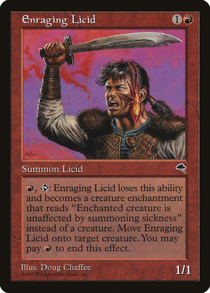 MTG Card Title: Enraging Licid TMP/171