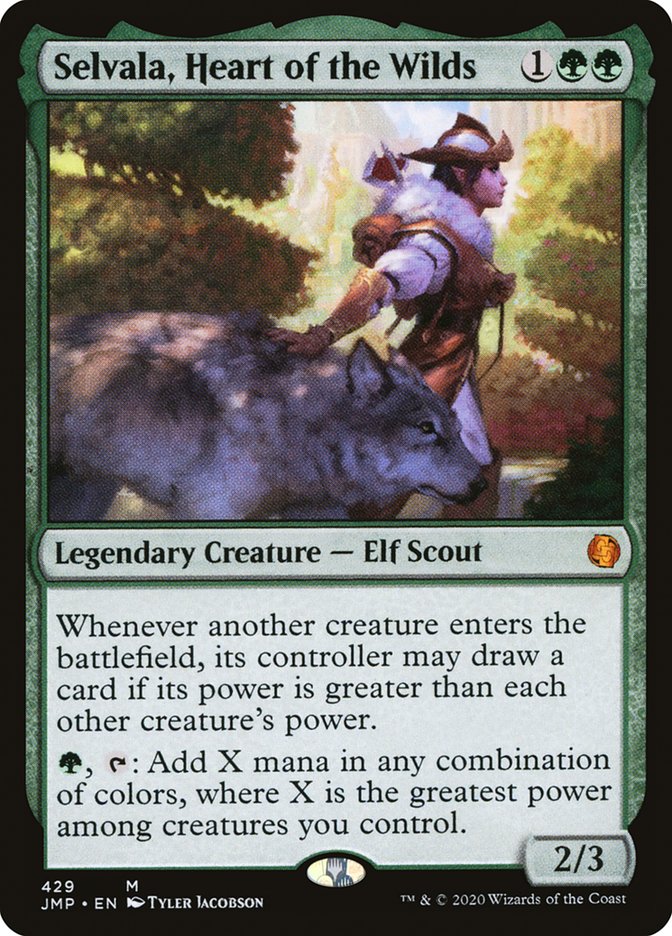 MTG Card Title: Selvala, Heart of the Wilds JMP/429