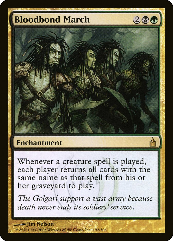 MTG Card Title: Bloodbond March RAV/192