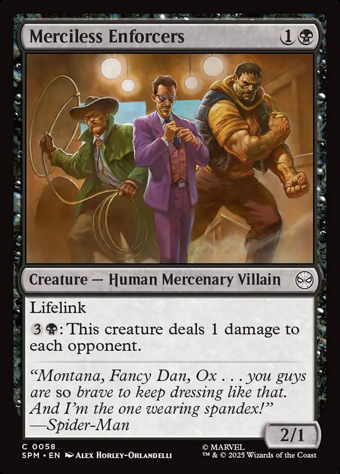 MTG Card Title: Merciless Enforcers SPM/58